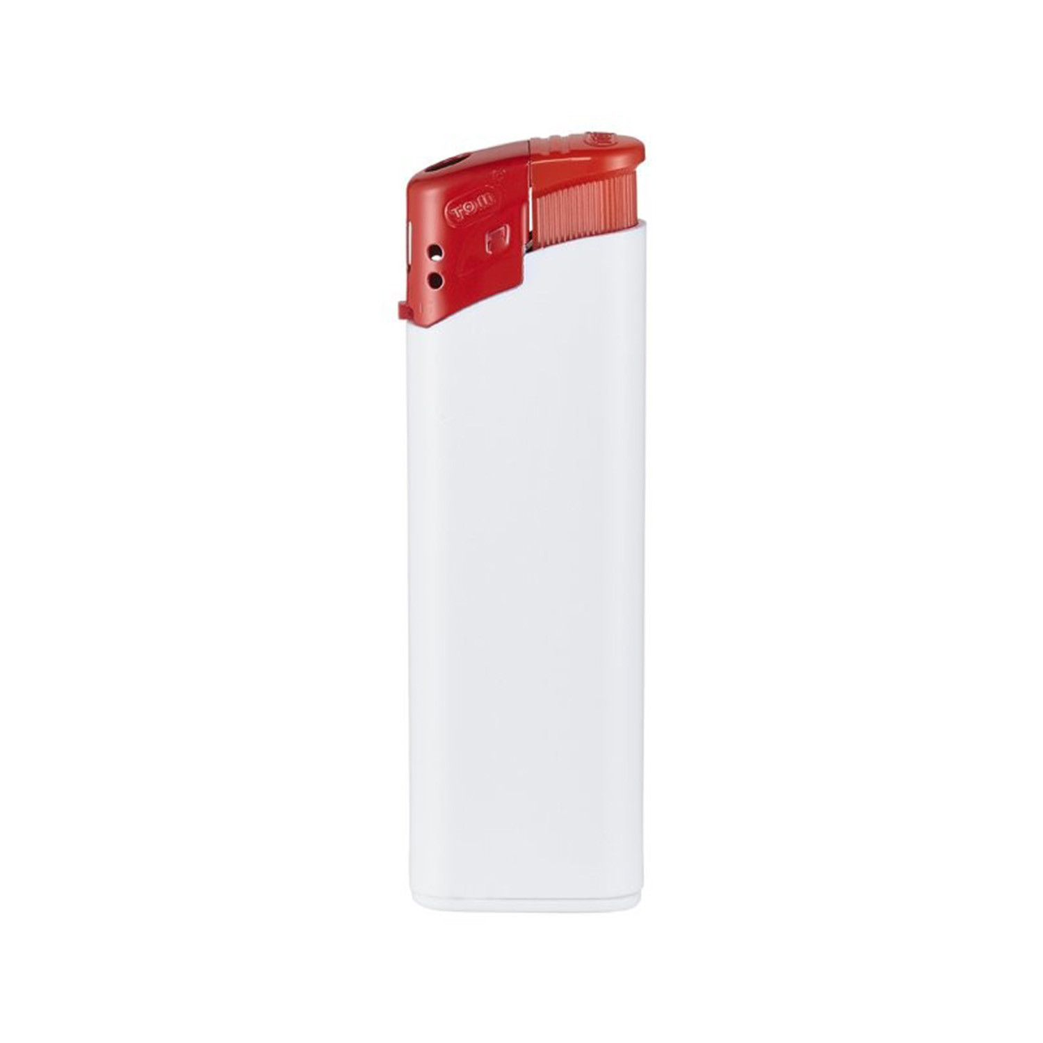 Пластмасова запалка EB-15, бяло и червено