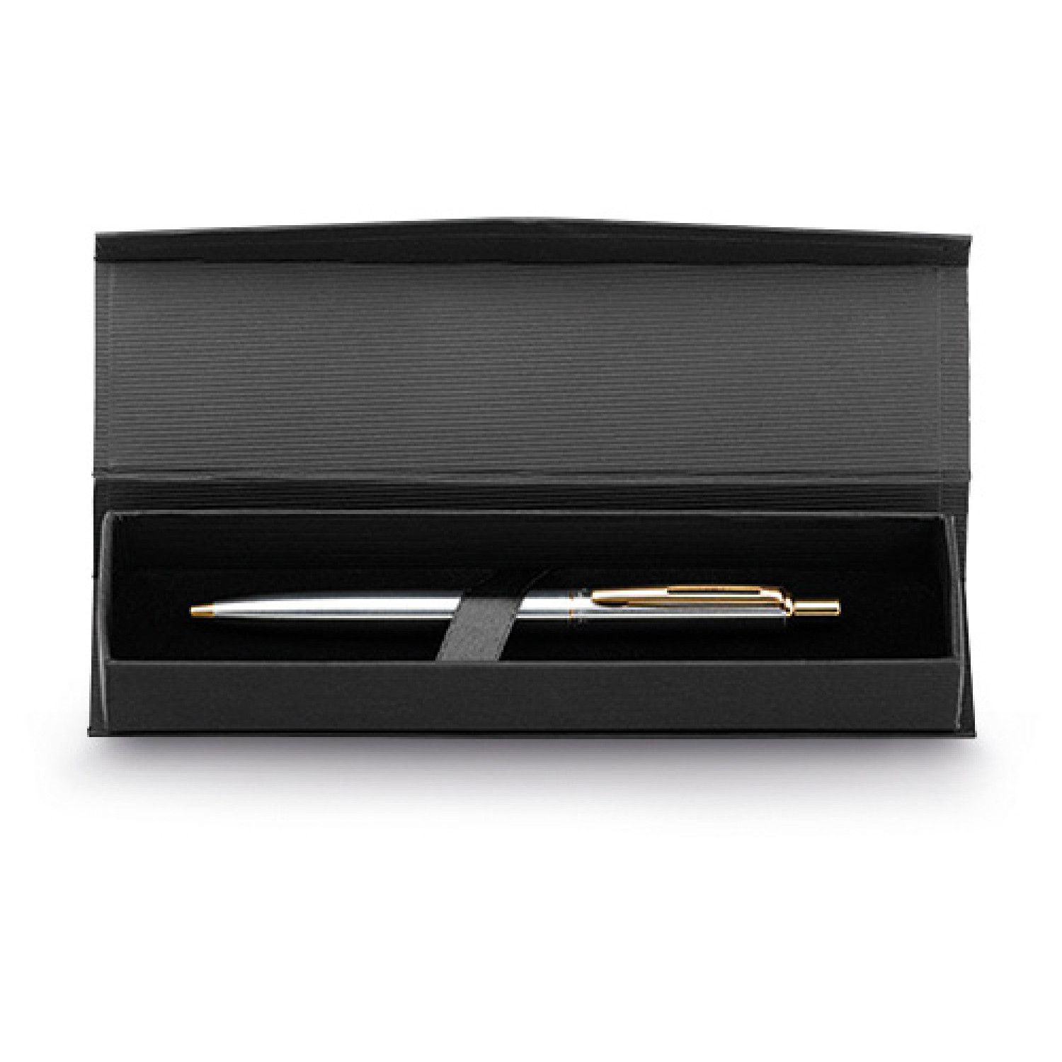 Mетална химикалка Silverio 2186-G-Box, в кутия, сребърен със злато