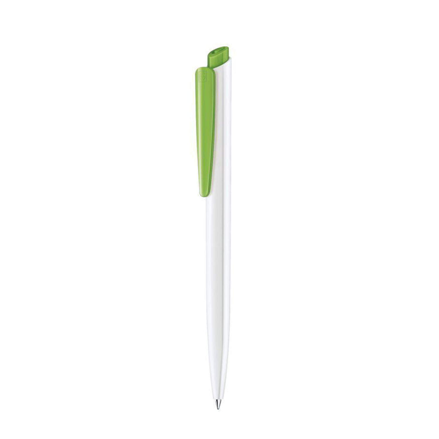 Пластмасова химикалка Senator Dart Polished 2959, бял със светло зелен клипс